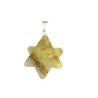 Colgante Merkabas Citrino 2.5cm